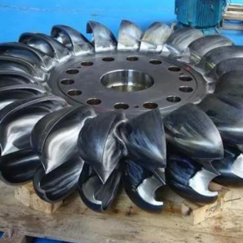 Forging Steel Hydro turbine monoblock Pelton Runner Wheels  Forging Steel Hydro turbine monoblock Pelton Runner Wheels